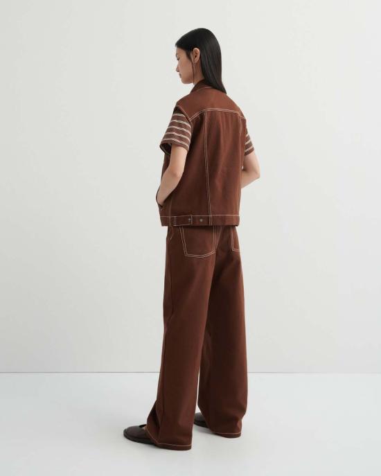  코우토우 베스트 카우토우 워커  브라운 데님 - KOWTOW