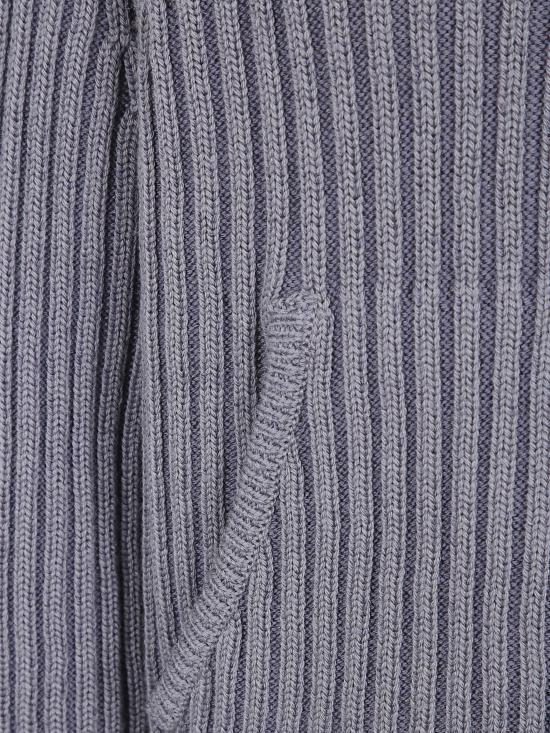 26FW 아워레가시 레벨 리브드 니트 후드 집업 M4263LS SAGE STRIPE DOM - OUR LEGACY