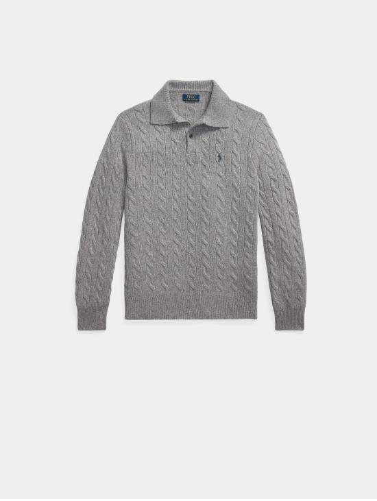 26FW 랄프 로렌 스웨터 말리아 콘 콜로 폴로 아 트레체 그리지오 - RALPH LAUREN