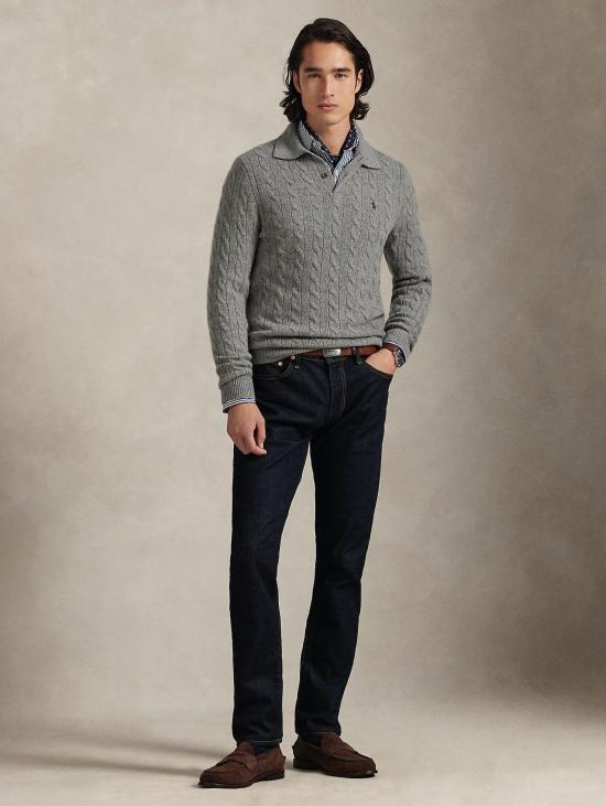 26FW 랄프 로렌 스웨터 말리아 콘 콜로 폴로 아 트레체 그리지오 - RALPH LAUREN