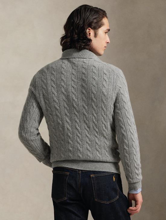 26FW 랄프 로렌 스웨터 말리아 콘 콜로 폴로 아 트레체 그리지오 - RALPH LAUREN