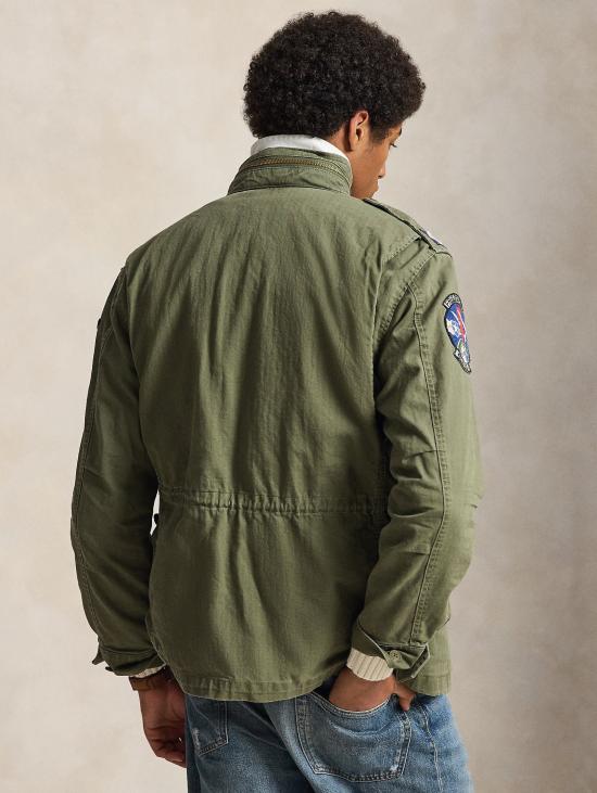 26FW 랄프 로렌 자켓 Giacca 필드 재킷 및 Patch Verde Militre - RALPH LAUREN