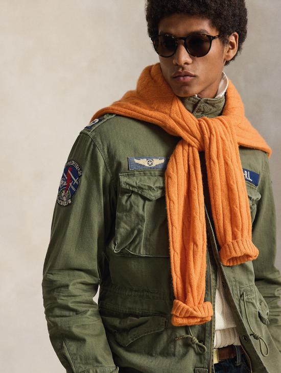 26FW 랄프 로렌 자켓 Giacca 필드 재킷 및 Patch Verde Militre - RALPH LAUREN