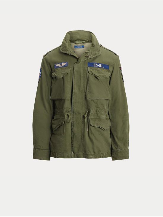 26FW 랄프 로렌 자켓 Giacca 필드 재킷 및 Patch Verde Militre - RALPH LAUREN