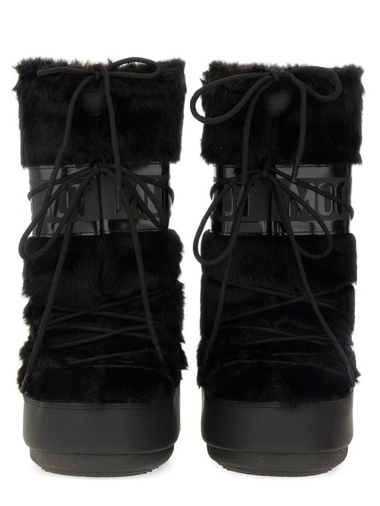 26FW 문부츠 MB 아이콘 폭스 퍼 부츠 80D1408900 N001 BLACK - MOON BOOT