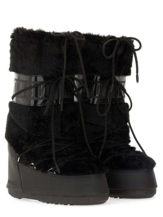 26FW 문부츠 MB 아이콘 폭스 퍼 부츠 80D1408900 N001 BLACK - MOON BOOT