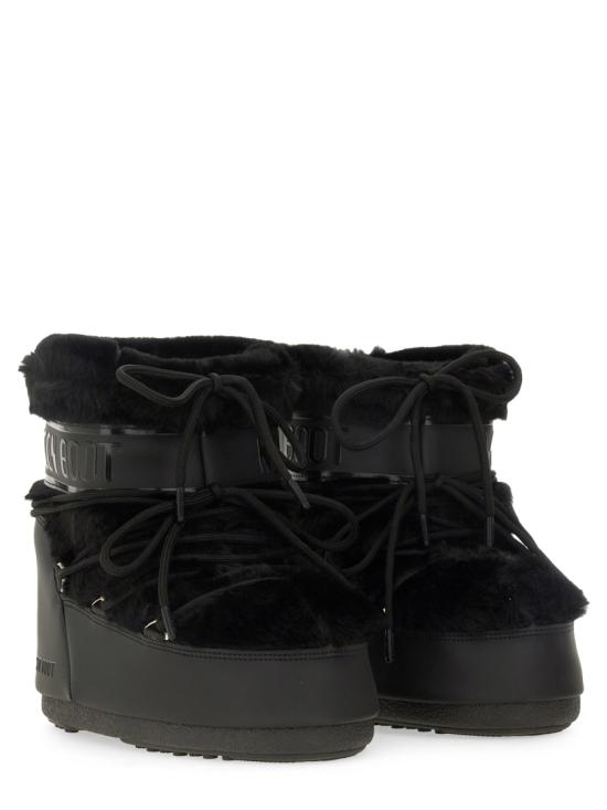 26FW 문부츠 아이콘 나일론 로우 부츠 80D1409390 N001 BLACK - MOON BOOT