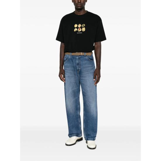 26FW 드롤드무슈 반팔 티셔츠 TS341 CO002BLACK - DROLE DE MONSIEUR