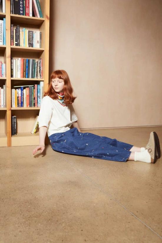  LF 마키 데님 팬츠 L.F.Markey Mason Jean 퍼즐 자수 - L.F.MARKEY
