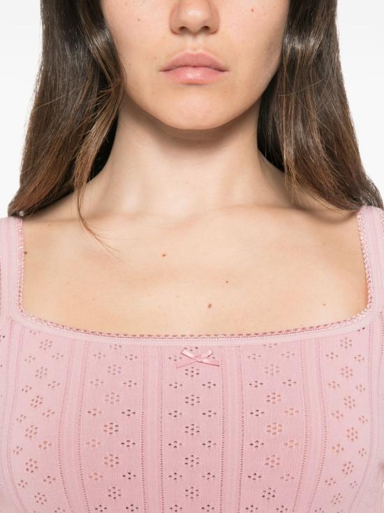 26FW JW앤더슨 민소매 티셔츠 KW1469 YN0309344 PINK - JW ANDERSON