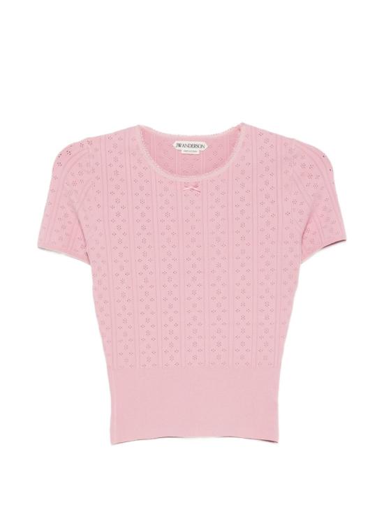 26FW JW앤더슨 반팔 티셔츠 KW1477 YN0309344 PINK