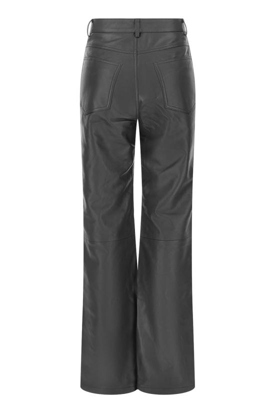 26FW 로테이트 가죽 팬츠 116577100BCR1764 100 Black - ROTATE