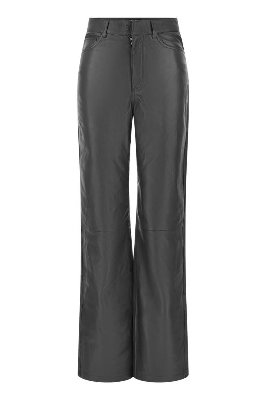 26FW 로테이트 가죽 팬츠 116577100BCR1764 100 Black