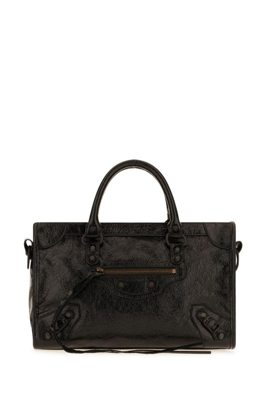 26FW 발렌시아가 르 시티 백 스몰 8657622ACFH 1000 Black