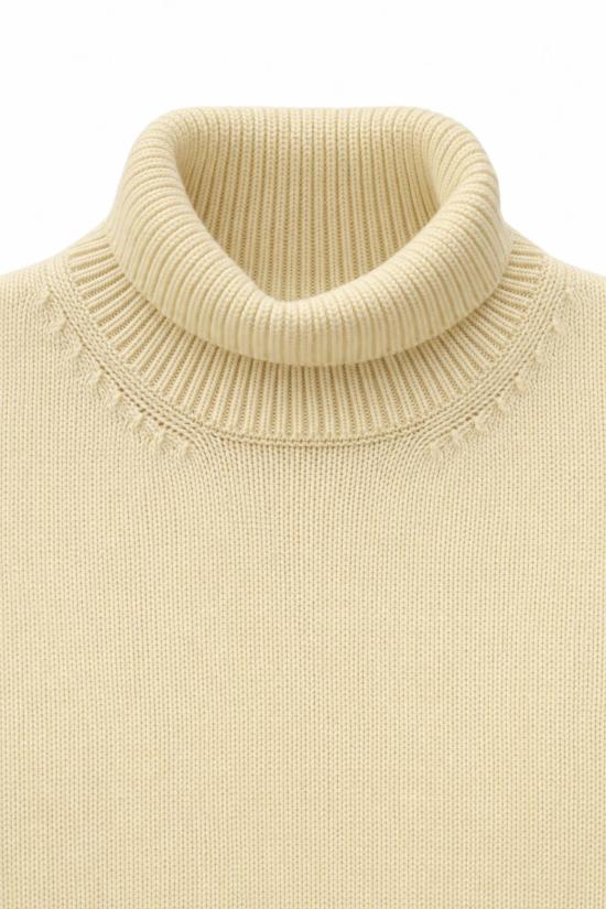 26FW 안드레 모리스 터틀넥 260A83 217BIA BIANCO NATURALE - ANDRE MAURICE