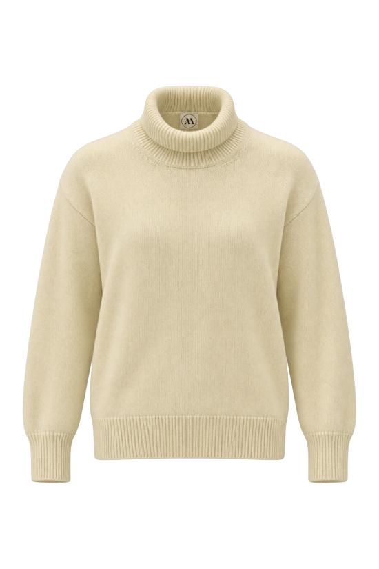 26FW 안드레 모리스 터틀넥 260A83 217BIA BIANCO NATURALE