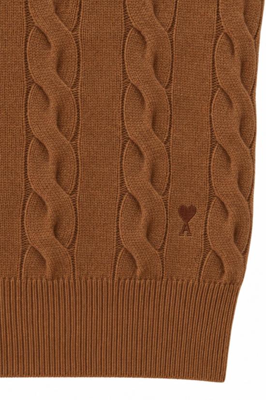 26FW 아미 스웨터 UKS880KN0189 280 CAMEL - AMI