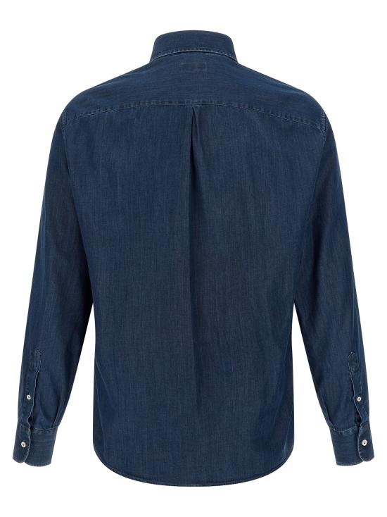  브루넬로 쿠치넬리 셔츠 LDMR6830621C003 BLUE - BRUNELLO CUCINELLI
