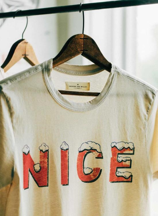  Imogene + Willie 반팔 티셔츠 이모진 + 윌리 "착한" 티셔츠 - OTHER BRANDS