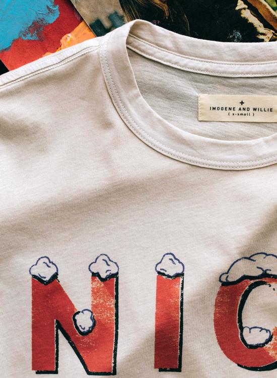  Imogene + Willie 반팔 티셔츠 이모진 + 윌리 "착한" 티셔츠 - OTHER BRANDS