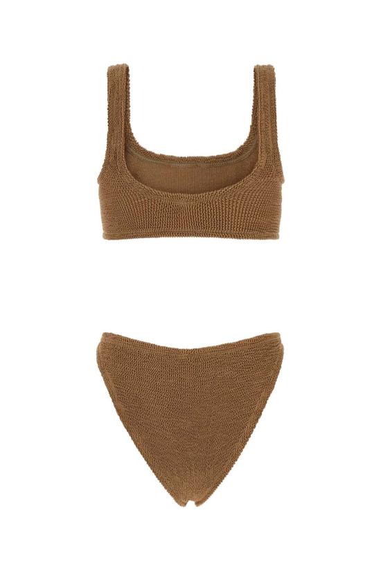 26SS 훈자 지 비치웨어 XANDRA METALLICCOCOA BEIGE - HUNZA G