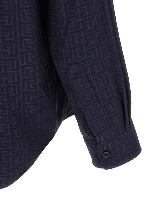  발망 셔츠 LDGH1HS555VI746UB NAVY - BALMAIN
