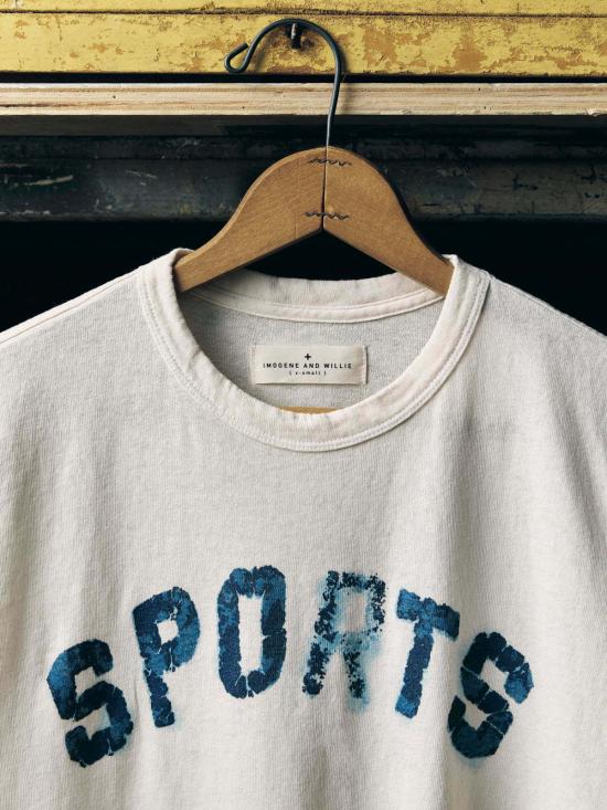  Imogene + Willie 반팔 티셔츠 이모진 + 윌리 "스포츠" 티셔츠 - OTHER BRANDS