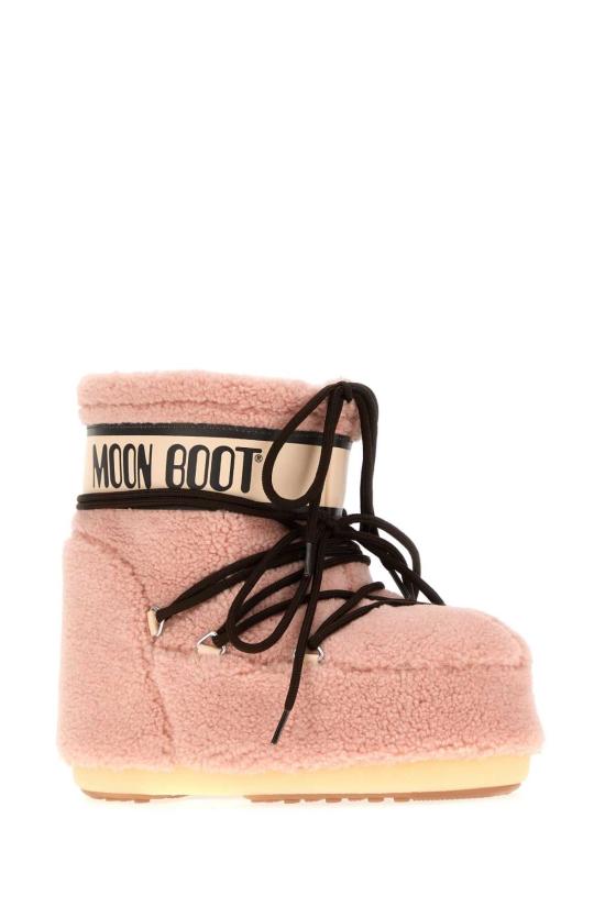 26FW 문부츠 아이콘 로우 플리스 부츠 1409700 J001 PINK - MOON BOOT