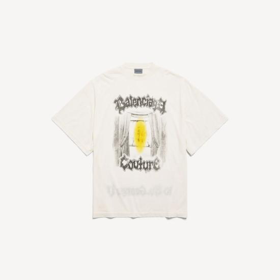 26SS 발렌시아가 탑 MASTER ULT 009086 JAUNE XS CREAM