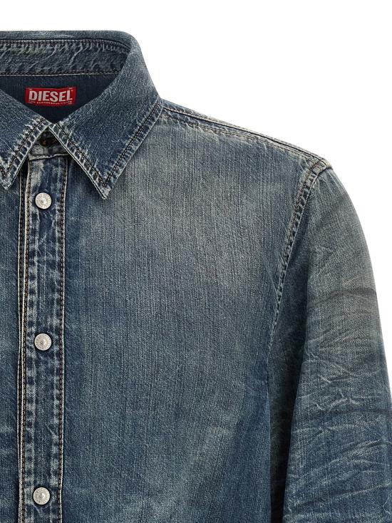  디젤 셔츠 LDA2594606A1101 BLUE - DIESEL