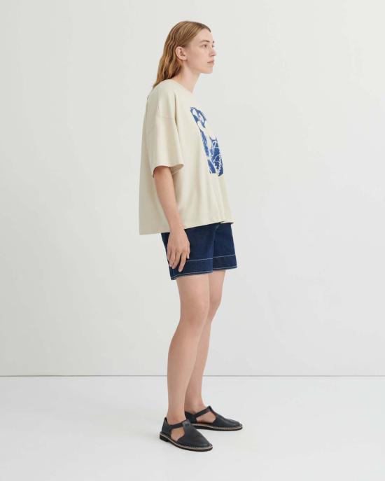  코우토우 반팔 티셔츠 시아노타입 티 스톤 - KOWTOW