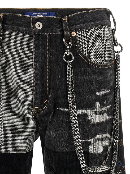  와타나베 준야 데님 팬츠 LDWRP0071 BLACK - JUNYA WATANABE