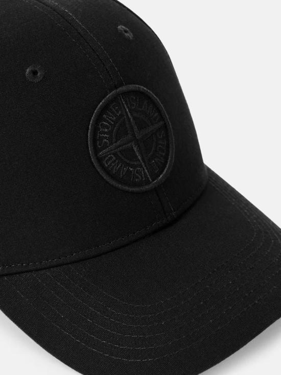  스톤 아일랜드 볼캡 ULT 009434 NOIR TU BLACK - STONE ISLAND