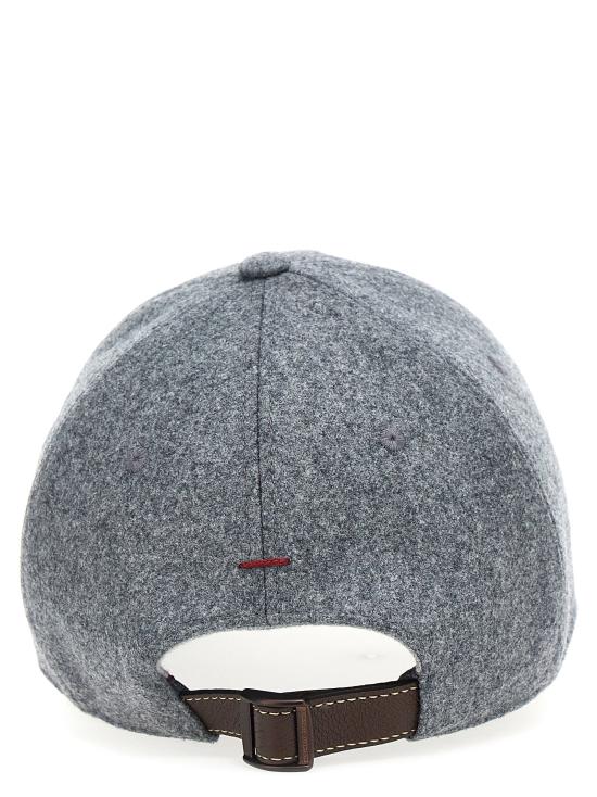  브루넬로 쿠치넬리 볼캡 LDM038P9850CGQ69 GREY - BRUNELLO CUCINELLI