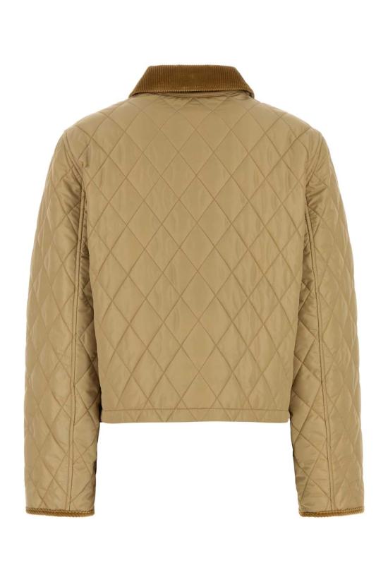 26FW 버버리 크롭 퀄티드 나일론 자켓 8107466 C1544 BEIGE - BURBERRY
