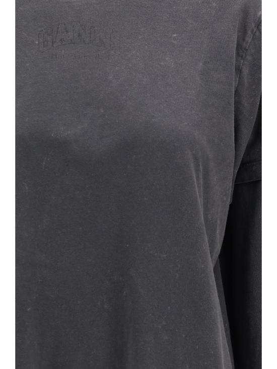 26FW 가니 폴로 티셔츠 A1050266 252 GRAY - GANNI