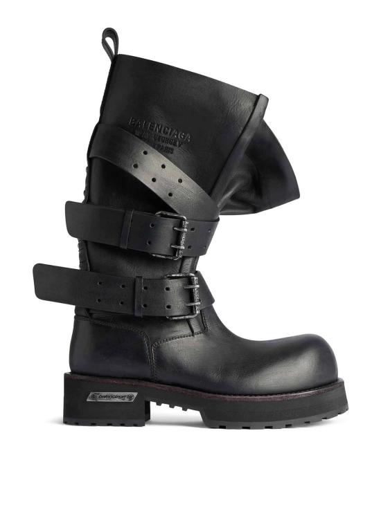 26FW 발렌시아가 베놈 하이 부츠 833592WBEQ11000 BLACK