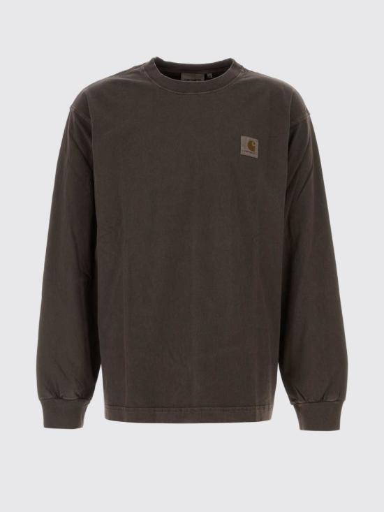 26FW 칼하트 WIP 비스타 롱슬리브 티셔츠 I030779 47GD Brown - CARHARTT WIP