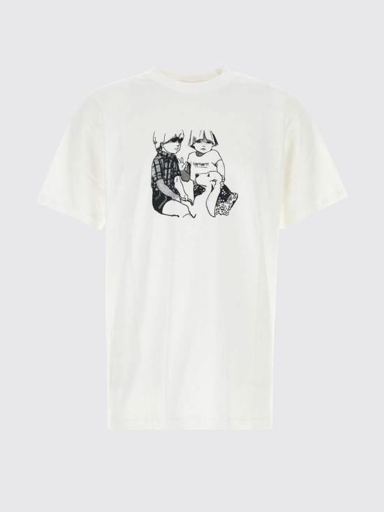 26FW 칼하트 WIP 반팔 티셔츠 I037249 02XX White - CARHARTT WIP