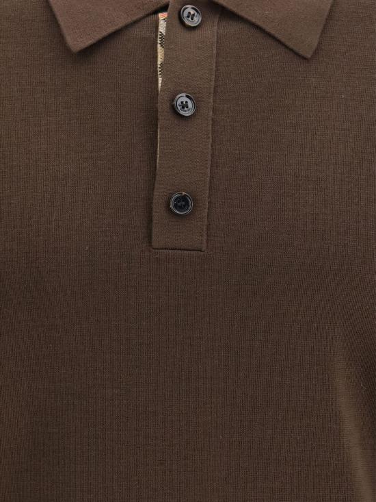 26FW 버버리 폴로 티셔츠 8132511 Brown - BURBERRY