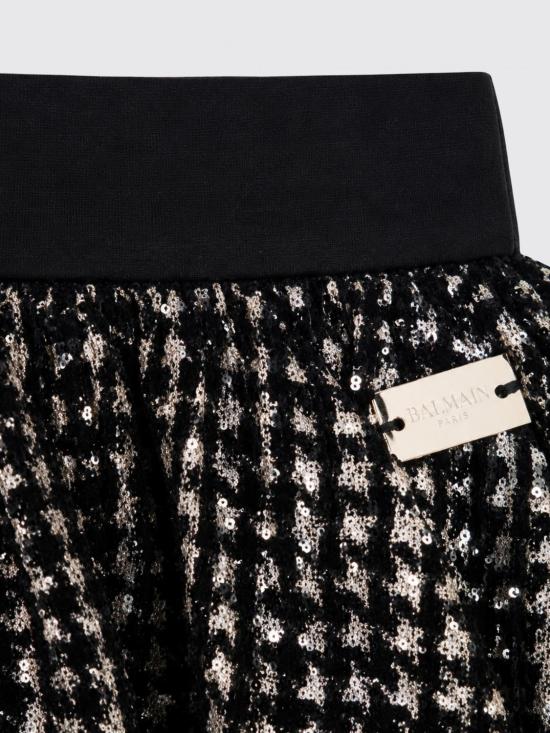 26FW [키즈] 발망 스커트 BZ7A51U0283 930AG Black - BALMAIN