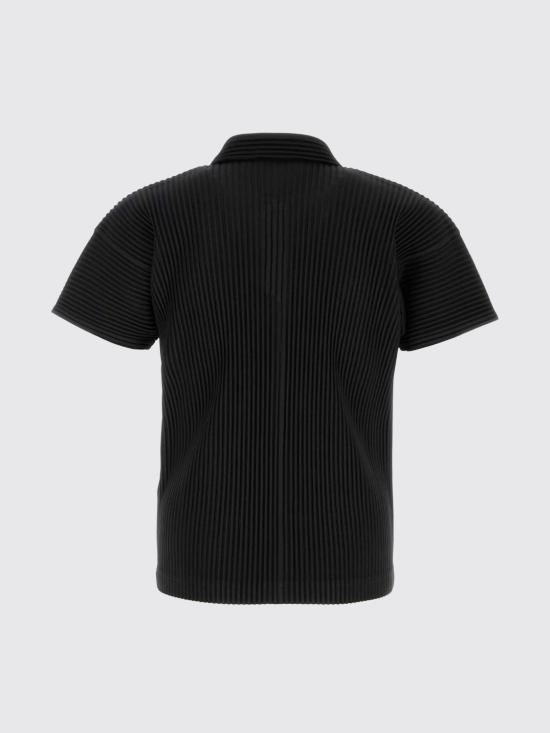 26FW 옴므 플리세 이세이 미야케 폴로 티셔츠 HP68JM530 15 Black - HOMME PLISSE' ISSEY MIYAKE