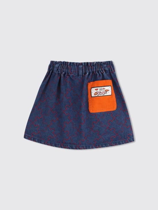 26FW [키즈] 겐조 스커트 K61905 Z25 Blue - KENZO