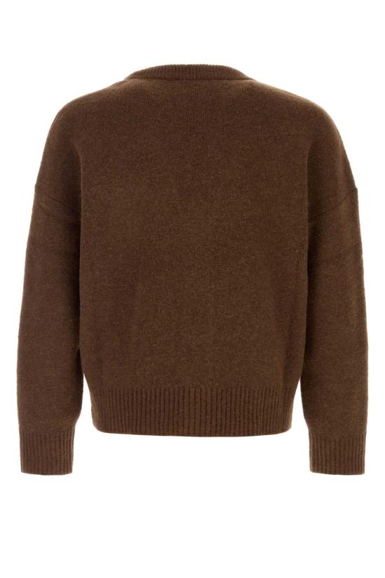 26FW 아미 빅 하트 로고 알파카 니트 가디건 UKC365KN0135 A362 BROWN - AMI