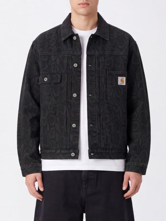 26FW 칼하트 WIP 벨마 스네이크 카모 자켓 I036586 3R260 Black
