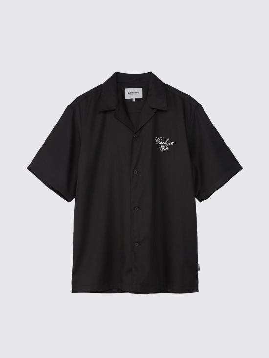 26FW 칼하트 WIP 반팔 셔츠 I036808 K02XX Black - CARHARTT WIP