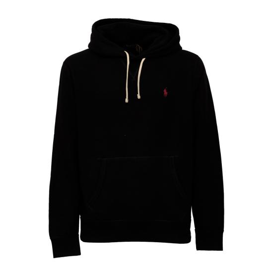 26FW 폴로 랄프로렌 포니로고 자수 후드 티셔츠 710766778008 Black