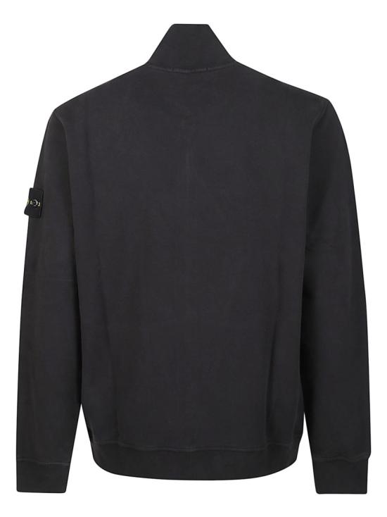 26FW 스톤 아일랜드 브러시드 오가닉 코튼 플리스 트랙 자켓 브러시드 오가닉 코튼 플리스 트랙 자켓 L2 S15 61000 66 S0A20 Black - STONE ISLAND