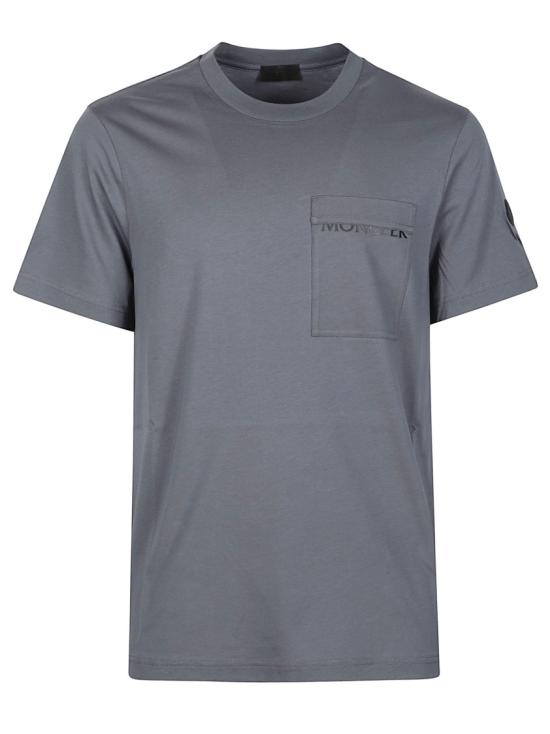 26FW 몽클레어 반팔 티셔츠 L2 091 8C000 56 89B8Q Grey