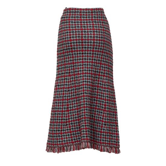 26FW 셀프 포트레이트 스커트 AW26146MSK Red - SELF PORTRAIT